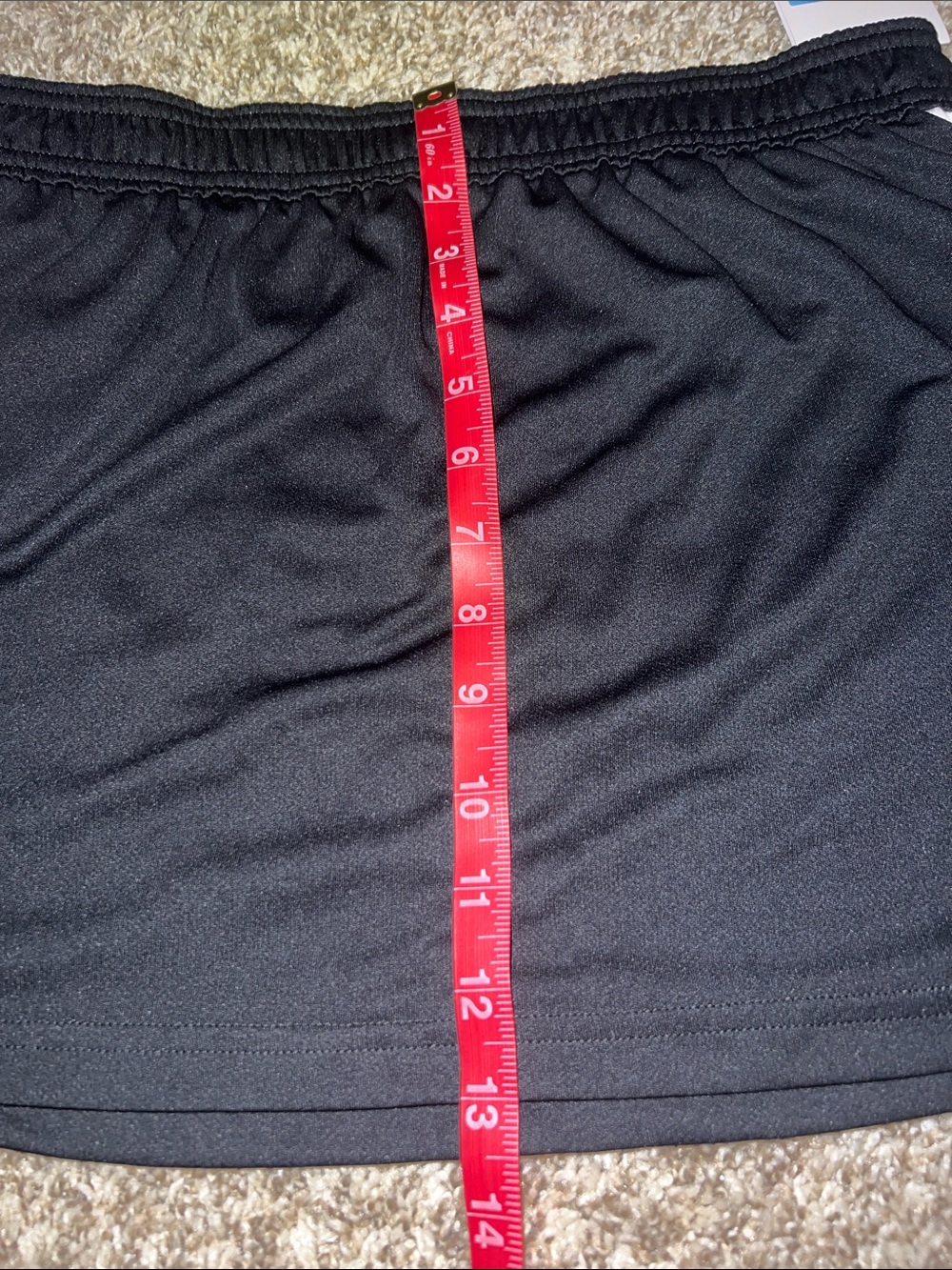 NWT! Nike Black Athletic Skirt w/ White Stripe and White Swoosh Accent Size MED - Picture 3 of 8